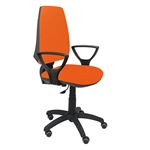 Silla de oficina ergonómica Piqueras y Crespo Modelo 14CP Brazos incluidos tejido naranja