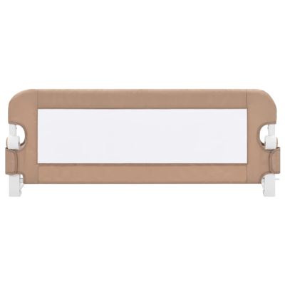 Barandilla De Seguridad Cama De Niño Vidaxl Poliéster Taupe Cm