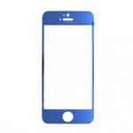iPhone 5/5 c / vidrio templado METAL azul protector de pantalla de 5 S