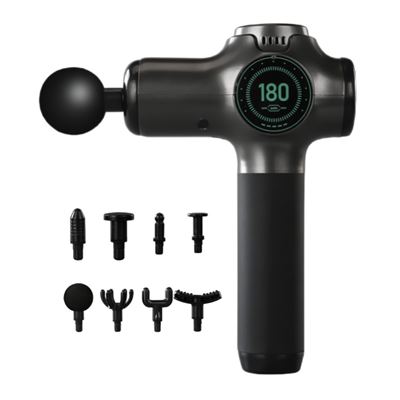 Otros Gris Goserda Pistola Masaje Muscular 8 Cabezales Lcd
