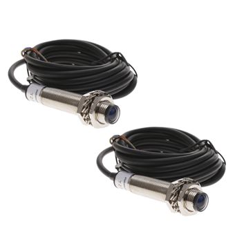 Sensor interruptor célula fotoeléctrica BeMatik PNP NO 10-36VDC M12 3m barrera