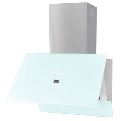 Campana Extractora Decorativa Vidaxl 60cm Cristal Templado Blanco