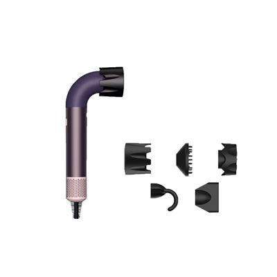 Secador De Pelo Arzopa Hd18 1400w + Cinco Boquillas Tres Velocidades Del Viento Púrpura