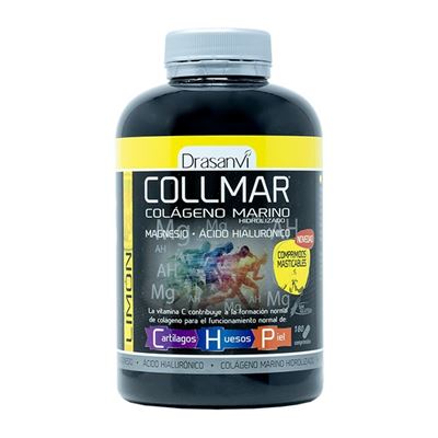 Drasanvi Collmar Colágeno Magnesio + Ácido Hialurónico 180 Comp Masticables - Sabor Limón