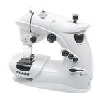 Maquina de coser portatil AGD 7 puntadas a corriente y pilas, pedal, costurera con luz
