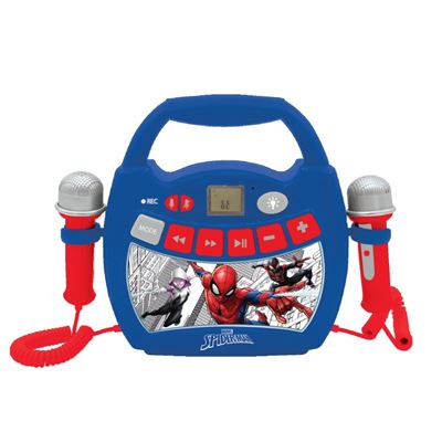 Reproductor Digital De Karaoke Con 2 Micrófonos - Spider Man Lexibook