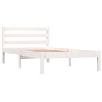 Estructura de cama vidaXL madera maciza de pino blanco 90x190cm
