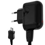 Cargador USB 1A Smartphone + Cable Micro-USB Bluestar Negro