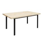 Mesa de comedor Toscana en madera con patas negras