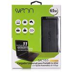 Cargador para ordenador portátil Sveon sac165 65w automático 11 conectores