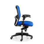 Silla de escritorio Euromof Boston Ergonómica con Soporte Lumbar Azul