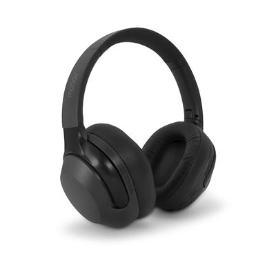 Auriculares Inalámbricos Anc Mooov 618323 Cancelación Activa De Ruido Plástico Reciclado Negro