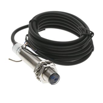 Sensor interruptor célula fotoeléctrica BeMatik PNP NO 10-36VDC M12 8cm autoreflexiva