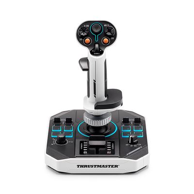 Thrustmaster Sol-R 1 Flightstick Palanca de Vuelo para PC con Iluminación RGB y 11 Zonas Programables Color Negro y Blanco - Imagen 5
