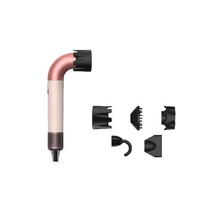 Secador De Pelo Arzopa Hd18 1400w + Cinco Boquillas Tres Velocidades Del Viento Rosa