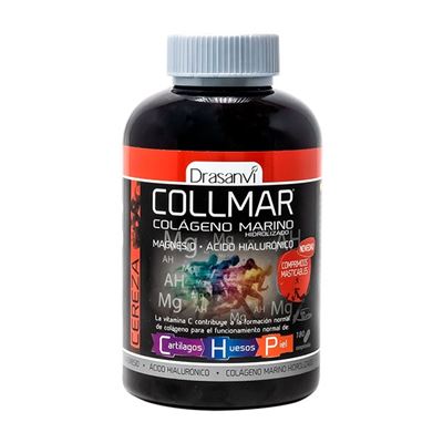 Drasanvi Collmar Colágeno Magnesio + Ácido Hialurónico 180 Comp Masticables - Sabor Cereza