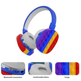 Auriculares bluetooth de diadema Klack® con sonido de alta calidad HIFI  Blanco - Auriculares por infrarrojos - Los mejores precios