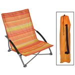 Silla de playa plegable HI naranja 65x55x25/65cm