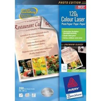 Papel para impresora Avery Premium Colour Laser Photo Paper 120 g/m² - 1