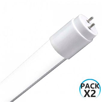 Pack 2 Tubos LED T8 G13 1200mm 18W 1620lm 4000K 7hSevenOn
