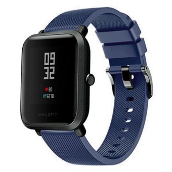 Correa para smartwatch Genérica Compatível com Amazfit Bip 3 Azul oscuro -  20mm de ancho