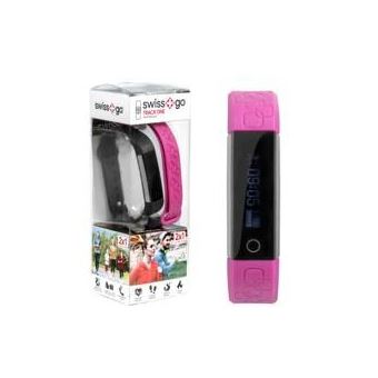 Pulsera monitorizadora SWISS GO Track One negro fucsia