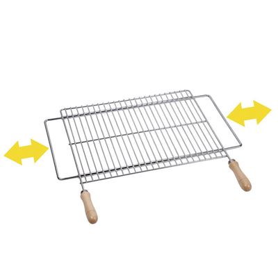 Parrilla Extensible Para Barbacoa De Zinc 70 X 40 Cm