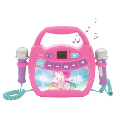 Reproductor Digital De Karaoke Con 2 Micrófonos - Unicornio Lexibook