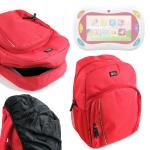 Mochila Para Niños Roja Para Gioco Happy Tablet 5710 De Chicco + Funda Impermeable - Alta Calidad Por DURAGADGET