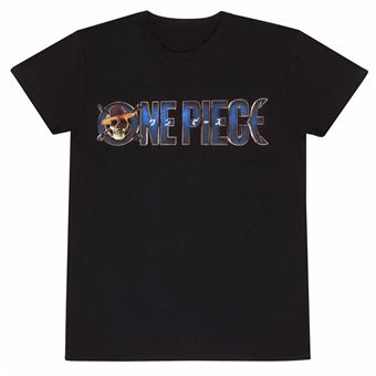 Camiseta de Manga Corta Unisex One Piece negro S - 1
