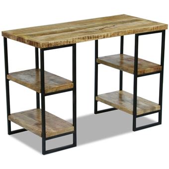 Escritorio vidaXL, oficina Madera de mango 110x50x76 cm