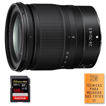 Nikon Z 24-70mm f/4 S + 1 SanDisk 128GB UHS-II 300 MB/s + PDF 20 técnicas para mejorar tus fotos - 1