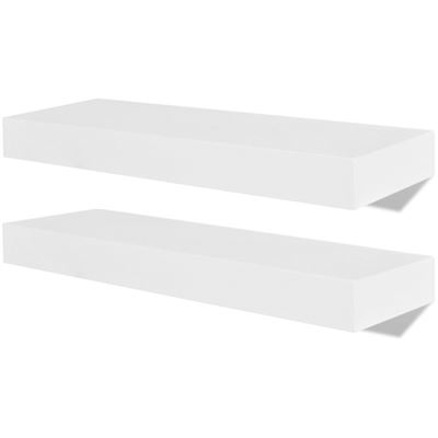 Vidaxl Blanco Estantes De Pared 4 Unidades 40 Cm