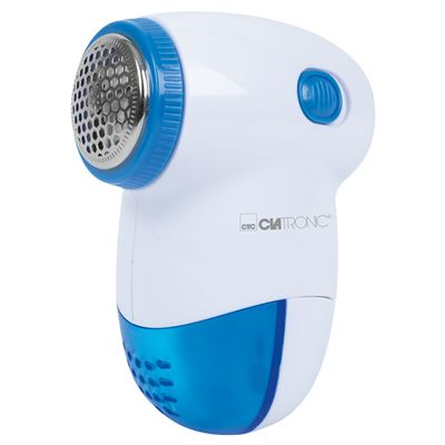 Quitapelusas Minilimpiador Textil, Cuchillas Acero Inox, Depósito Extraíble, Pilas Clatronic Tc 3758 Blanco/azul