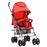 Cochecito vidaXL sillita paseo de bebé 2 en 1 rojo acero_0