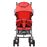 Cochecito vidaXL sillita paseo de bebé 2 en 1 rojo acero_2