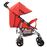 Cochecito vidaXL sillita paseo de bebé 2 en 1 rojo acero_3
