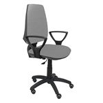 Silla de oficina ergonómica Piqueras y Crespo Modelo 14CP Brazos incluidos tejido gris