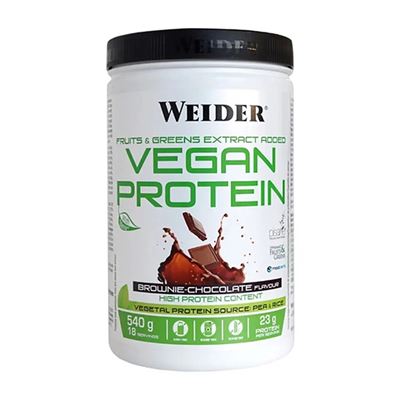 Weider - Vegan Protein 540 G - Proteínas De Guisante (pisane C9) Y Arroz De Alta Calidad - Sabor Chocolate