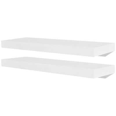 Vidaxl Blanco Estantes De Pared 4 Unidades 60 Cm