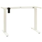Estructura de escritorio vidaXL motorizada altura ajustable blanca