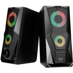 Altavoces gaming 2.0 Woxter Big Bass 80 FX, 15W, Leds
