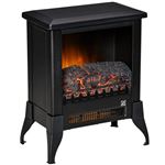 Chimenea eléctrica portátil 1800-2000W Homcom 37x22.8x45.8 cm negro