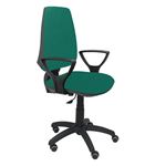 Silla de oficina ergonómica Piqueras y Crespo Modelo 14CP Brazos incluidos tejido verde