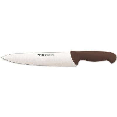 Cuchillo De Cocinero Arcos Colour - Prof 292228 De Acero Inoxidable Y Mango Ergonómico - Marrón