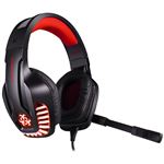 Auriculares Stereo Hunterspider V-6 Gaming Headset para PS4 PC Xbox, Rojo