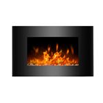 Chimenea Eléctrica 2000 W Kekai Dakota 90x15x56 cm con Simulación de Fuego de Pared Negra