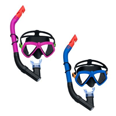 Gafas De Buceo Con Tubo Infantiles Bestway Azul Fucsia (1 Unidad)