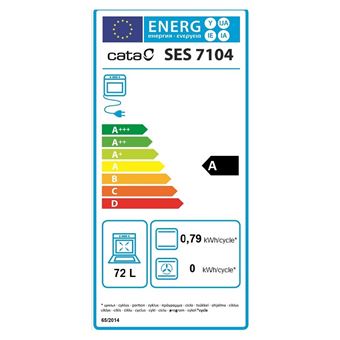 Horno Convencional- Cata SES 7104 X/C , 60 cm, AquaSmart, Inox