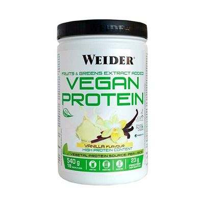 Weider - Vegan Protein 540 G - Proteínas De Guisante (pisane C9) Y Arroz De Alta Calidad - Sabor Vainilla